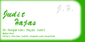 judit hajas business card